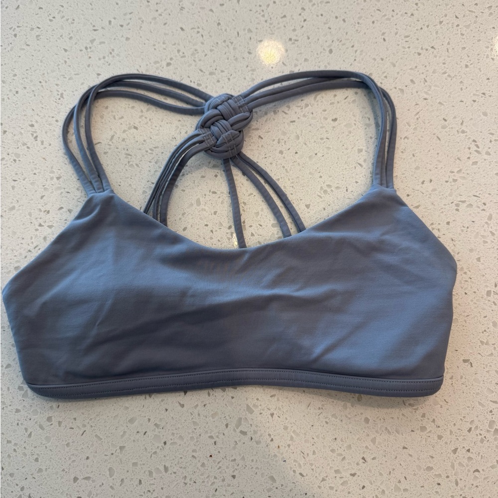 Lululemon Athletica Blue Braided Strap Sports Bra